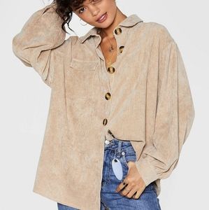 Oversized corduroy shirt